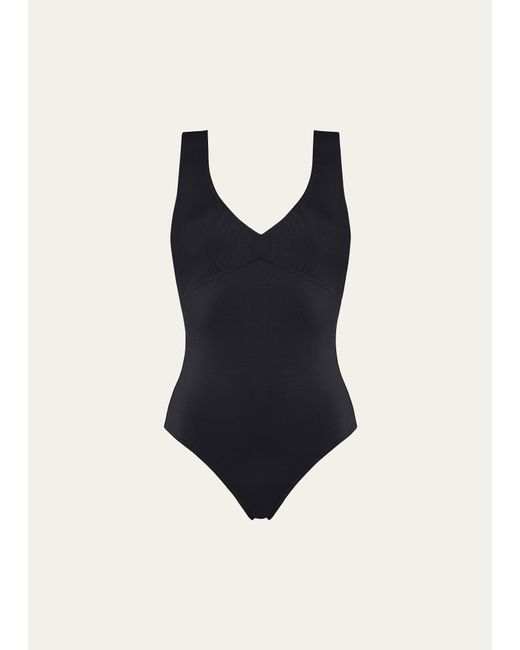 Eres Blue Hold Up Low-back One-piece Swimsuit