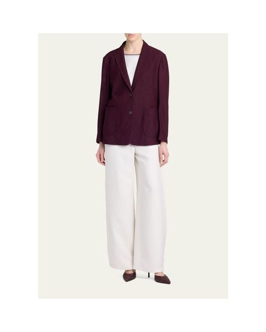 Giorgio Armani Purple Two-Button Blazer