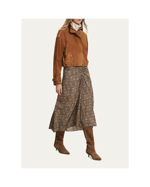 Veronica Beard Natural Bateman Suede Jacket