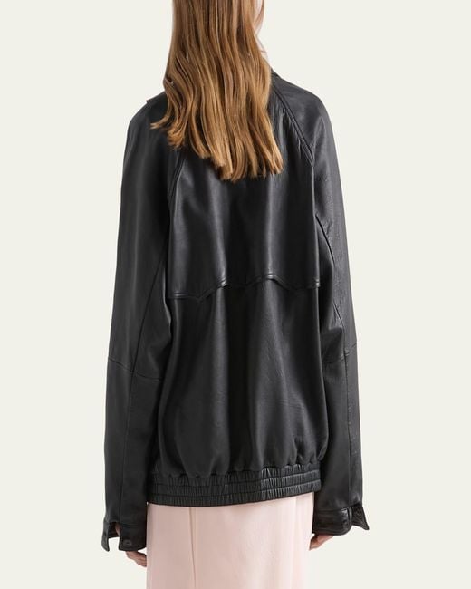 Prada Black Nappa Leather Jacket