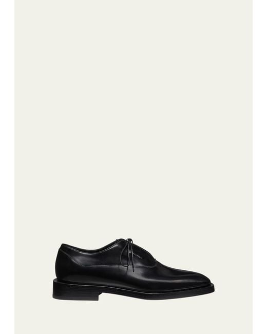 Stuart Weitzman Black Royce Brushed Calfskin Oxford Loafers for men