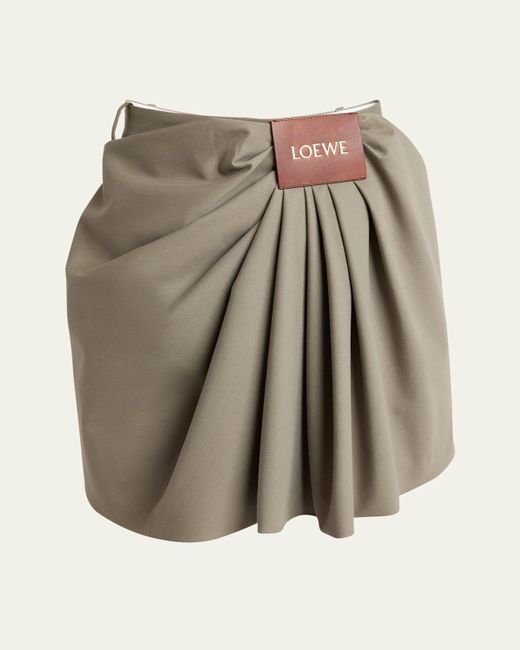 Loewe Draped Mini Skirt | Lyst