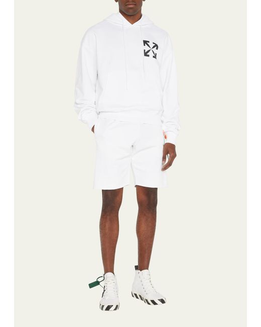 Off-White c/o Virgil Abloh Natural Arrow Jersey Sweat Shorts for men