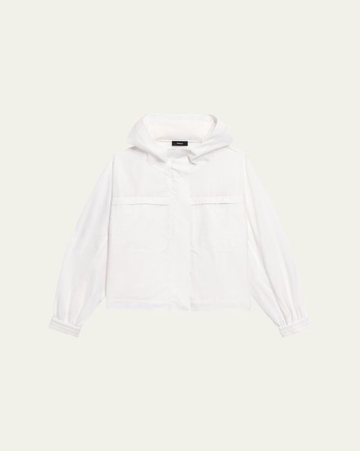 Theory Natural Gathered Hooded Jacket