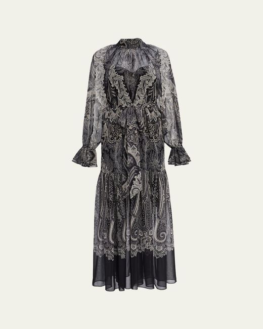 Kobi Halperin Women's Connell Tiered Paisley-Print Maxi Dress Kobi Halperin Women's Connell Tiered Paisley-Print Maxi Dress