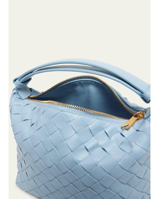 Bottega Veneta Blue Mini Wallace Bag