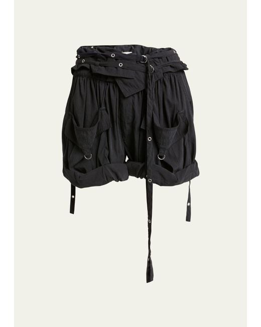 Isabel Marant Black Heidi Cargo Shorts