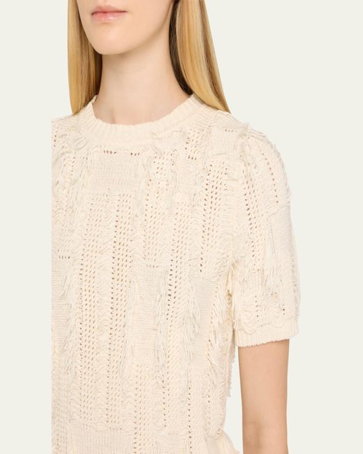 Ulla Johnson Natural Rumi Knit Top