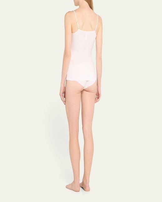 Hanro White Soft Touch Spaghetti-Strap