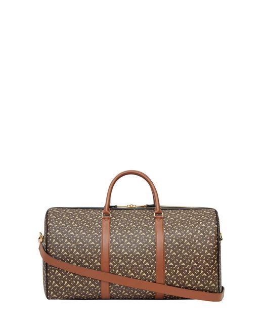 canvas and leather holdall