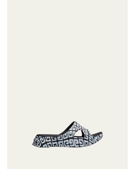 Givenchy Metallic Marshmallow Graffiti Logo Slide Sandals for men