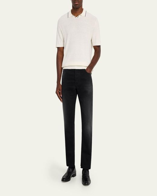 Jacob Cohen Black Bard Denim Slim Fit Jeans for men