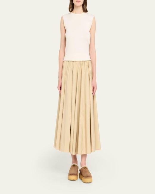 Prada Natural Suede Shearling Cozy Platform Mules