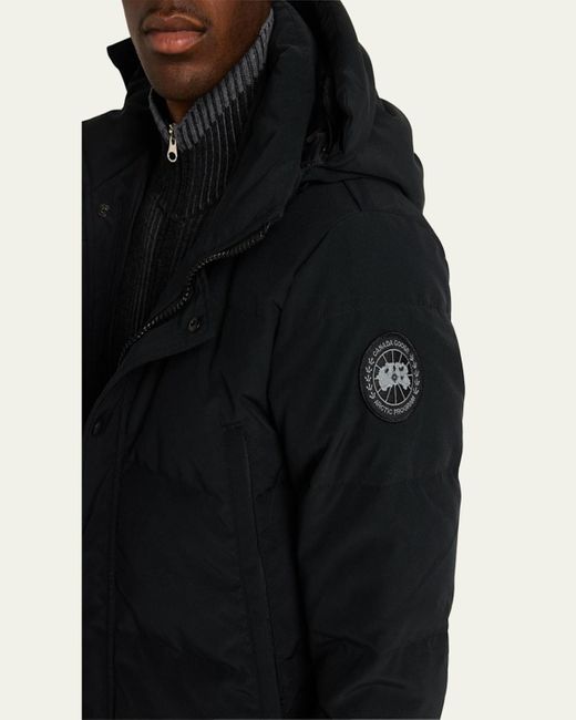 Canada Goose Black Wyndham Label Down Parka for men
