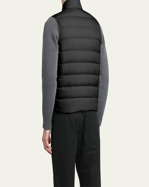 Moncler Black Treompan Down Puffer Vest for men