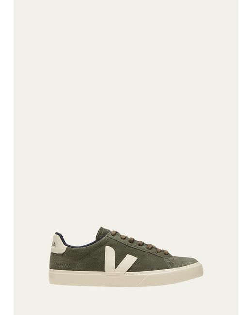 Veja Green Campo Suede Sneakers for men