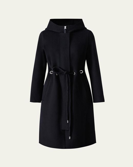 Mackage Black Blithe Handmade Wool Coat