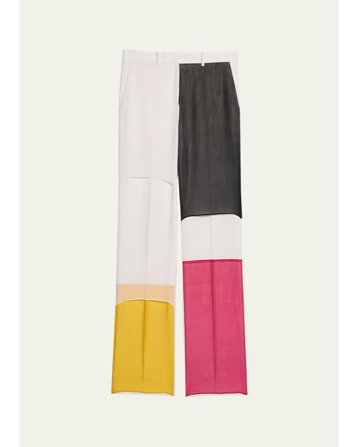 Helmut Lang Multicolor Tailored Patchwork Pants