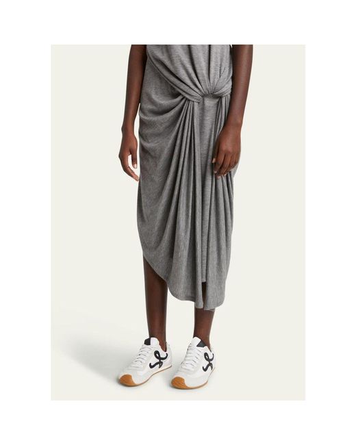 Loewe White Flow Runner Suede And Leather Sneakers