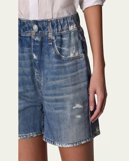 Rag & Bone Blue Miramar Walking Shorts