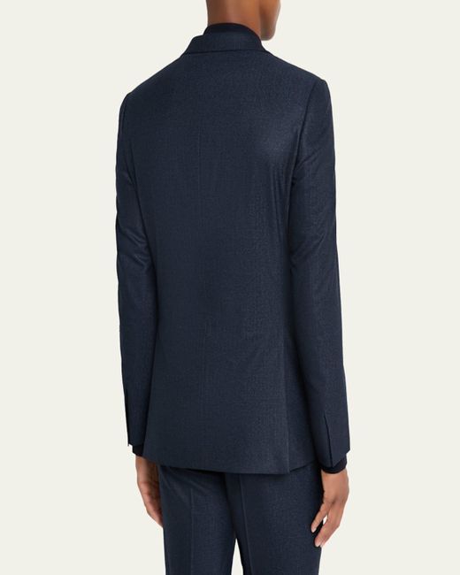 Brioni Blue Herringbone Wool Classic Fit Two-Piece Suit for men