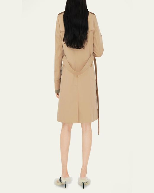 Burberry Natural Chelsea Belted Double-Breasted Trench Coat