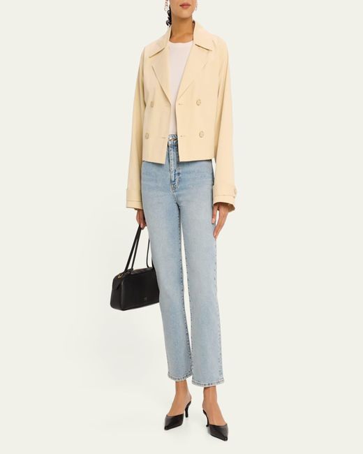 FRAME Blue The Ruler Crop Jeans