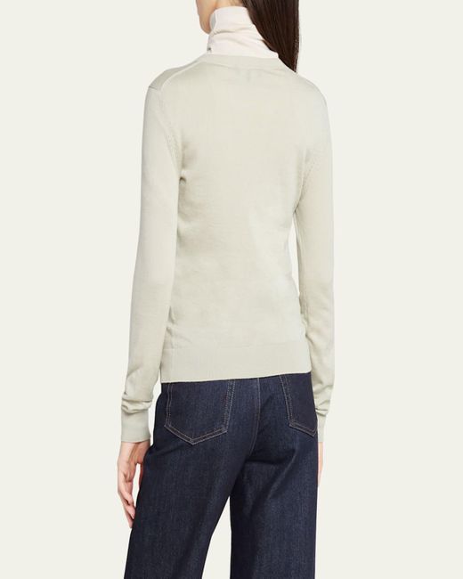 Loro Piana Natural Long-Sleeve Cashmere Sweater