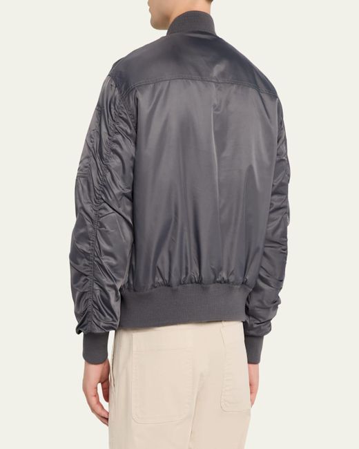 Officine Generale Gray Javier Nylon Bomber Jacket for men