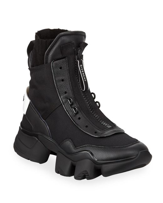 Givenchy Black Men's Jaw Hybrid Sneaker Boots for men