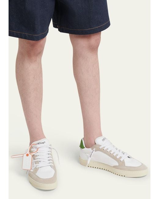 Off-White c/o Virgil Abloh Natural 5.0 Canvas And Leather Low-top Sneakers for men