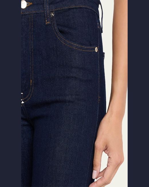 FRAME Blue The Reboot Crop Jeans