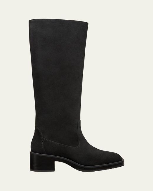 Stuart Weitzman Black Kaia Suede Knee Boots