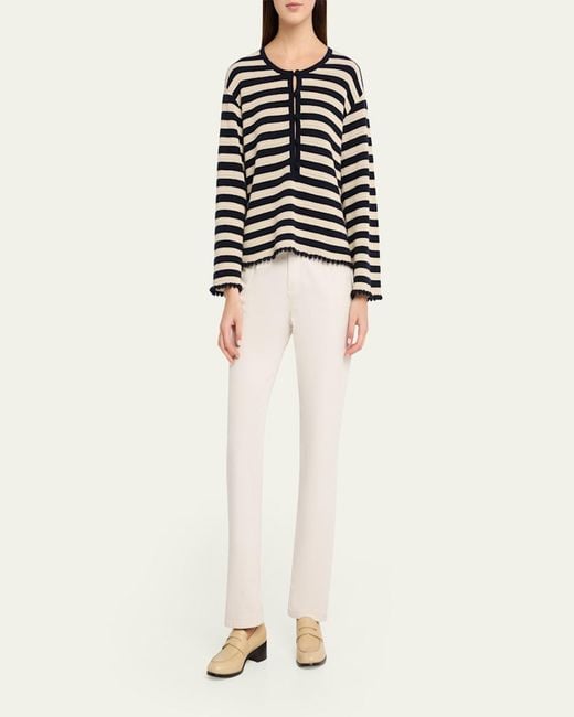 FRAME Black The Easy Captain Pullover