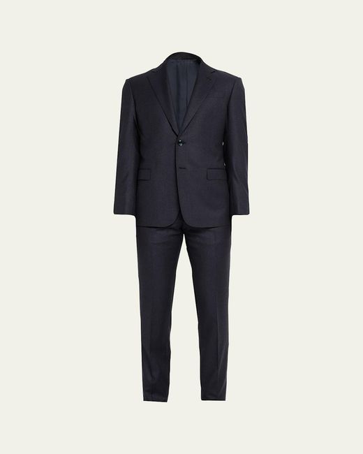 Giorgio Armani Blue Tonal Micro Pinstripe Two-Piece Suit for men