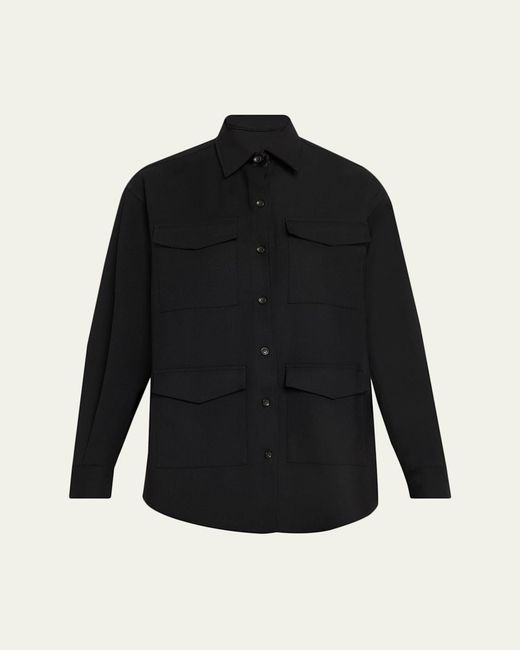 Maria McManus Black Wool Cargo Jacket