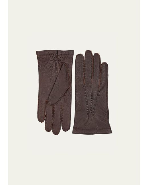 Hestra Brown Elk Cord Gloves for men