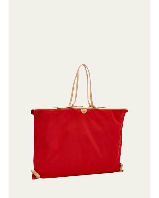 Il Bisonte Caramella Transformable Buckle Zip Tote Bag in Red | Lyst