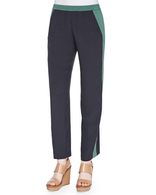 Vince Black Cashmere Fairisle Crewneck Sweater