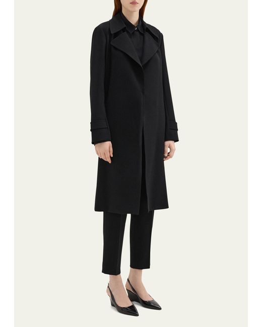 Theory Black Oaklane Trench