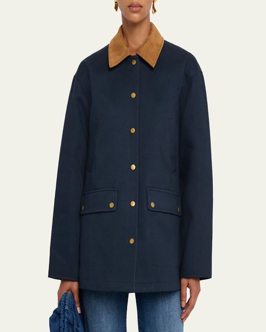 Rag & Bone Blue Cassidy Barn Jacket