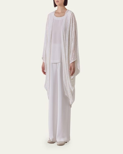 Eskandar White Cocoon Jacket