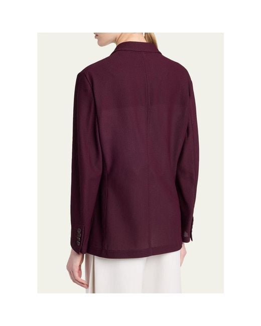 Giorgio Armani Purple Two-Button Blazer