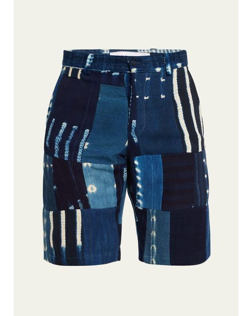 Studio 189 Blue Baldwin Cotton Shorts for men
