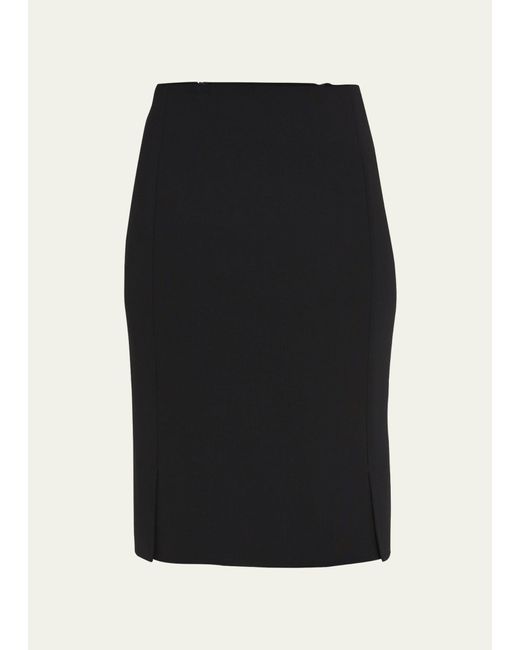 Akris Black Knee-length Pencil Skirt