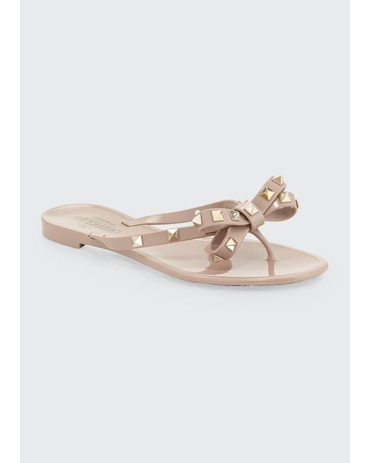valentino rubber rockstud thong