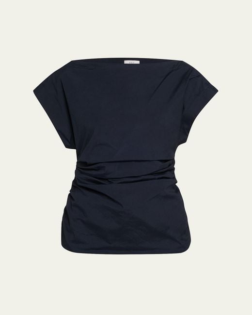 A.L.C. Blue Nara One-Shoulder Top
