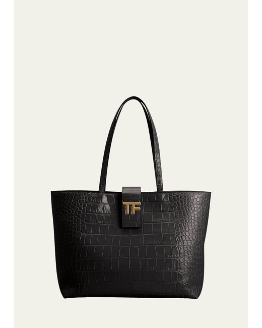 Tom Ford Black Tf Small East-west Tote Bag