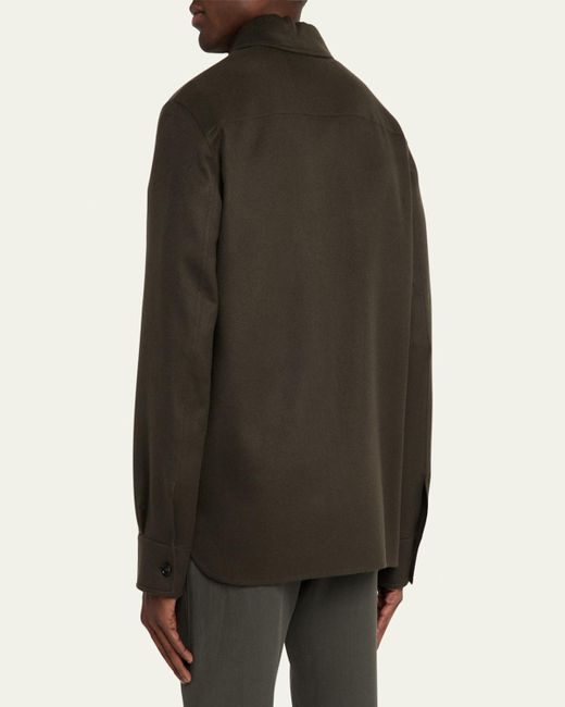 Loro Piana Multicolor Jim Cashmere Overshirt for men
