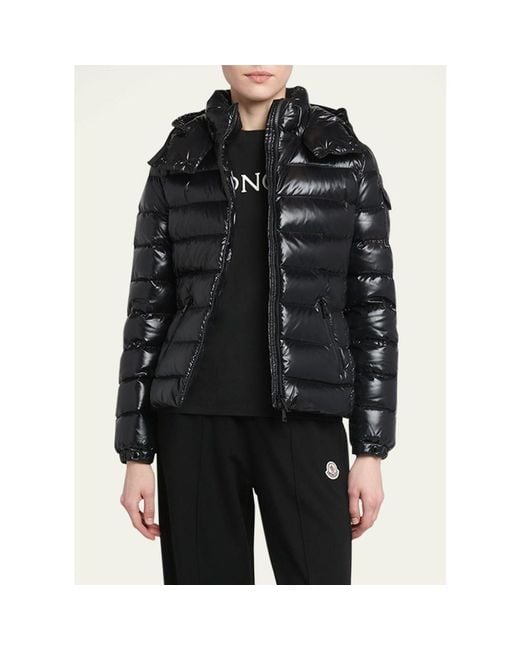 Moncler Black Bady Hooded Short Down Jacket